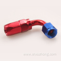 RASTP Degree Aluminum Alloy Oil Cooler Swivel Oil Fuel Gas Line Hose Pipe Adapter End AN Fitting AN6-90A